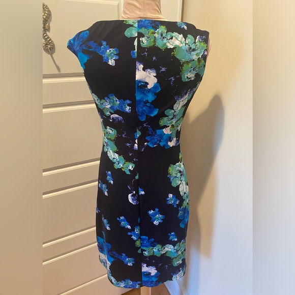 Ralph Lauren Black Floral Print Dress - Picture 5 of 7